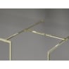 Mexen Kioto-F ścianka prysznicowa Walk-in z ramką 120 x 115 cm, transparent 8 mm, złota - 800-120-202-04-50-115