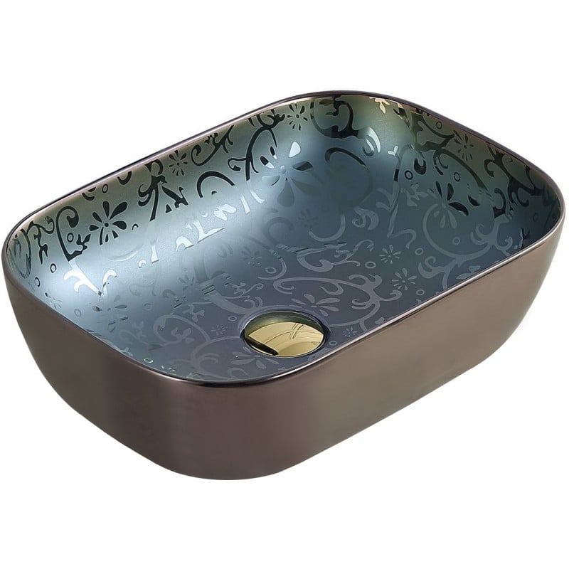 Mexen Rita umywalka nablatowa 45 x 32 cm, zielona - 21084556