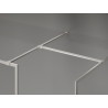 Mexen Kioto-F ścianka prysznicowa Walk-in z ramką 170 x 115 cm, transparent 8 mm, nikiel szczotkowany - 800-170-202-04-97-115
