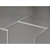 Mexen Kioto-F ścianka prysznicowa Walk-in z ramką 180 x 115 cm, transparent 8 mm, nikiel szczotkowany - 800-180-202-04-97-115