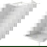Mexen Kioto-F ścianka prysznicowa Walk-in z ramką 180 x 115 cm, transparent 8 mm, nikiel szczotkowany - 800-180-202-04-97-115