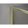 Mexen Kioto-F ścianka prysznicowa Walk-in z ramką 155 x 120 cm, transparent 8 mm, złota szczotkowana - 800-155-202-04-55-120