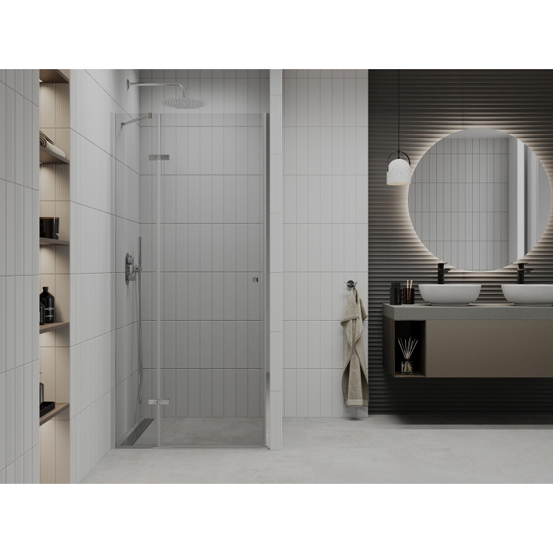 Mexen Roma drzwi prysznicowe uchylne 70 cm, transparent, chrom - 854-070-000-01-00