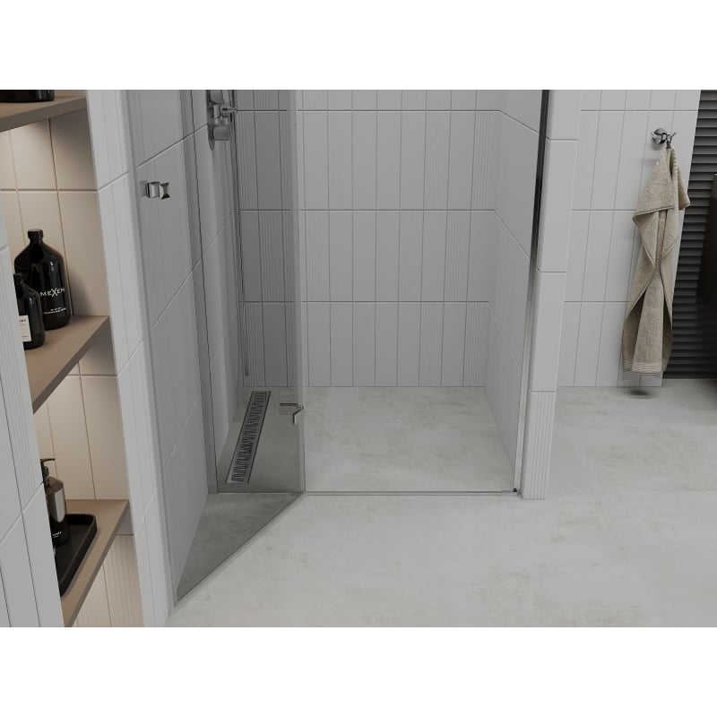Mexen Roma drzwi prysznicowe uchylne 100 cm, transparent, chrom - 854-100-000-01-00