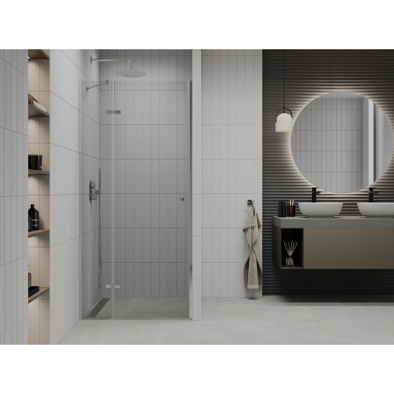 Mexen Roma drzwi prysznicowe uchylne 105 cm, transparent, chrom - 854-105-000-01-00