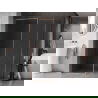Mexen Kioto-F ścianka prysznicowa Walk-in z ramką 170 x 105 cm, transparent 8 mm, miedź szczotkowana - 800-170-202-04-65-105