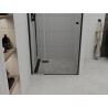 Mexen Roma drzwi prysznicowe uchylne 70 cm, transparent, czarne - 854-070-000-70-00