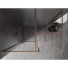 Mexen Kioto-F ścianka prysznicowa Walk-in z ramką 170 x 115 cm, transparent 8 mm, miedź szczotkowana - 800-170-202-04-65-115