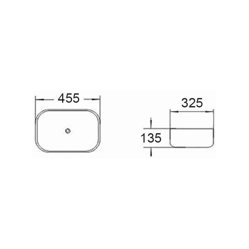 Mexen Rita umywalka nablatowa 45 x 32 cm, biała/srebrna - 21084555