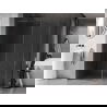 Mexen Kioto-F ścianka prysznicowa Walk-in z ramką 125 x 100 cm, transparent 8 mm, gun metal - 800-125-202-04-95-100