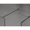 Mexen Kioto-F ścianka prysznicowa Walk-in z ramką 160 x 100 cm, transparent 8 mm, gun metal - 800-160-202-04-95-100