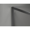 Mexen Kioto-F ścianka prysznicowa Walk-in z ramką 160 x 105 cm, transparent 8 mm, gun metal - 800-160-202-04-95-105
