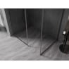 Mexen Kioto-F ścianka prysznicowa Walk-in z ramką 180 x 110 cm, transparent 8 mm, gun metal - 800-180-202-04-95-110