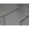 Mexen Kioto-F ścianka prysznicowa Walk-in z ramką 160 x 100 cm, transparent 8 mm, gun gray szczotkowany - 800-160-202-04-66-100