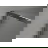 Mexen Kioto-F ścianka prysznicowa Walk-in z ramką 150 x 120 cm, transparent 8 mm, gun gray szczotkowany - 800-150-202-04-66-120