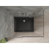 Mexen Omega kabina prysznicowa rozsuwana 120 x 90 cm, transparent, chrom + brodzik Flat, czarny - 825-120-090-01-00-4070