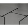 Mexen Kioto-F ścianka prysznicowa Walk-in z ramką 130 x 95 cm, transparent 8 mm, czarna - 800-130-202-04-70-095