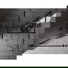 Mexen Kioto-F ścianka prysznicowa Walk-in z ramką 180 x 115 cm, transparent 8 mm, czarna - 800-180-202-04-70-115