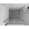 Mexen Exo-B Duo kabina prysznicowa uchylna 80 x 75 cm, transparent, złota - 814-080-075-50-00