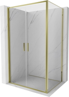 Mexen Exo-B Duo kabina prysznicowa uchylna 90 x 85 cm, transparent, złota - 814-090-085-50-00