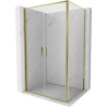 Mexen Exo-B Duo kabina prysznicowa uchylna 100 x 85 cm, transparent, złota - 814-100-085-50-00
