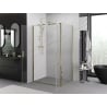 Mexen Exo kabina prysznicowa uchylna 100 x 85 cm, transparent, złota - 814-100-085-50-00