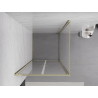 Mexen Exo-B Duo kabina prysznicowa uchylna 90 x 90 cm, transparent, złota - 814-090-090-50-00