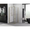 Mexen Exo-B Duo kabina prysznicowa uchylna 90 x 90 cm, transparent, złota - 814-090-090-50-00