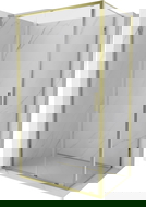 Mexen Exo kabina prysznicowa rozsuwana 150 x 70 cm, transparent, złota - 8151-150-070-50-00