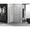 Mexen Exo kabina prysznicowa uchylna 135 x 70 cm, transparent, złota - 819-135-070-50-00