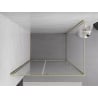 Mexen Exo kabina prysznicowa uchylna 135 x 85 cm, transparent, złota - 819-135-085-50-00