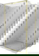 Mexen Exo kabina prysznicowa uchylna 150 x 85 cm, transparent, złota - 819-150-085-50-00