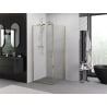 Mexen Exo kabina prysznicowa uchylna 95 x 95 cm, transparent, złota - 819-095-095-50-00