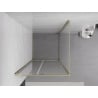 Mexen Exo kabina prysznicowa uchylna 95 x 95 cm, transparent, złota - 819-095-095-50-00