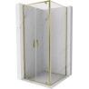 Mexen Exo-BR Duo kabina prysznicowa uchylna 70 x 70 cm, transparent, złota - 8182-070-070-50-00
