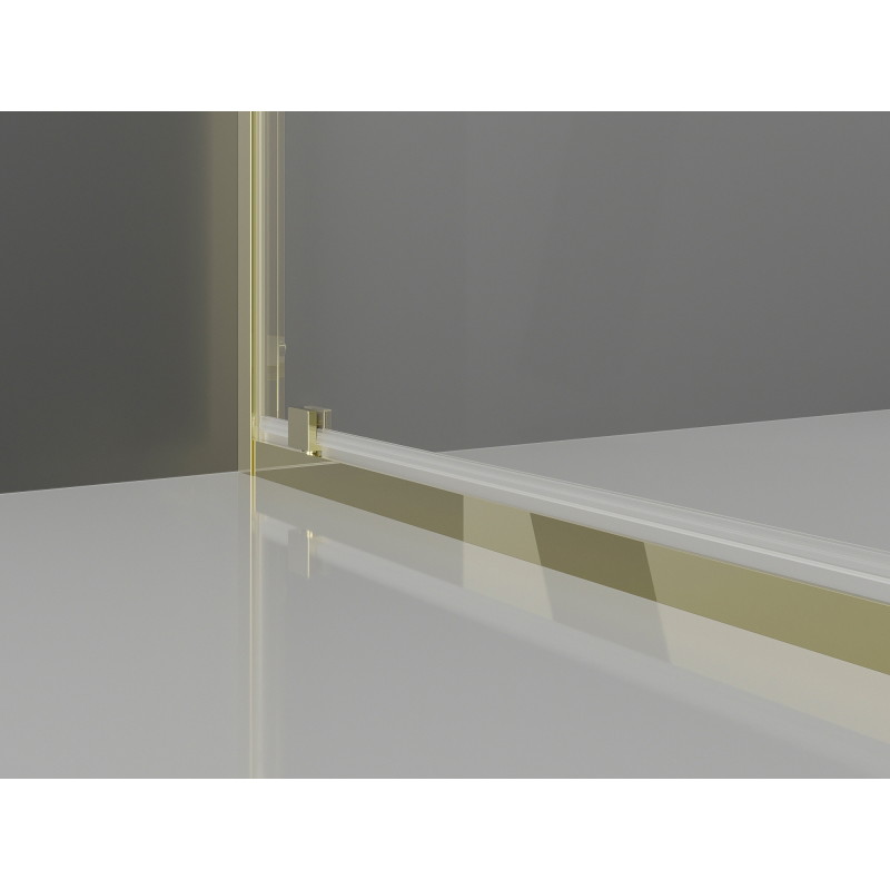 Mexen Exo-BR Duo kabina prysznicowa uchylna 70 x 70 cm, transparent, złota - 8182-070-070-50-00