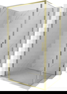 Mexen Exo kabina prysznicowa uchylna 90 x 80 cm, transparent, złota - 8181-090-080-50-00