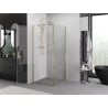 Mexen Exo kabina prysznicowa uchylna 95 x 95 cm, transparent, złota - 8181-095-095-50-00