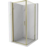 Mexen Exo-B kabina prysznicowa uchylna 70 x 70 cm, transparent, złota - 817-070-070-50-00