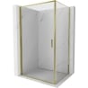 Mexen Exo-B kabina prysznicowa uchylna 100 x 75 cm, transparent, złota - 817-100-075-50-00