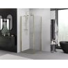 Mexen Exo kabina prysznicowa uchylna 85 x 85 cm, transparent, złota - 817-085-085-50-00