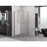 Mexen Exo kabina prysznicowa uchylna 85 x 85 cm, transparent, złota - 817-085-085-50-00