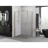 Mexen Exo-B kabina prysznicowa uchylna 75 x 100 cm, transparent, złota - 817-075-100-50-00