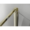 Mexen Exo-F kabina prysznicowa składana 80 x 70 cm, transparent, złota - 816-080-070-50-00