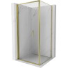 Mexen Exo-F kabina prysznicowa składana 85 x 85 cm, transparent, złota - 816-085-085-50-00