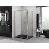 Mexen Exo kabina prysznicowa składana 100 x 85 cm, transparent, złota - 816-100-085-50-00