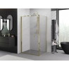 Mexen Exo-F kabina prysznicowa składana 85 x 95 cm, transparent, złota - 816-085-095-50-00