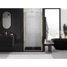 Mexen Exo drzwi prysznicowe podwójne uchylne 70 cm, transparent, złote - 814-070-000-50-00