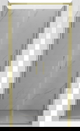 Mexen Exo drzwi prysznicowe podwójne uchylne 80 cm, transparent, złote - 814-080-000-50-00