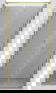 Mexen Exo drzwi prysznicowe podwójne uchylne 90 cm, transparent, złote - 814-090-000-50-00